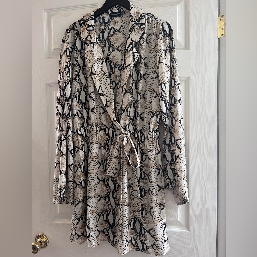 SNAKE PRINT DRESS